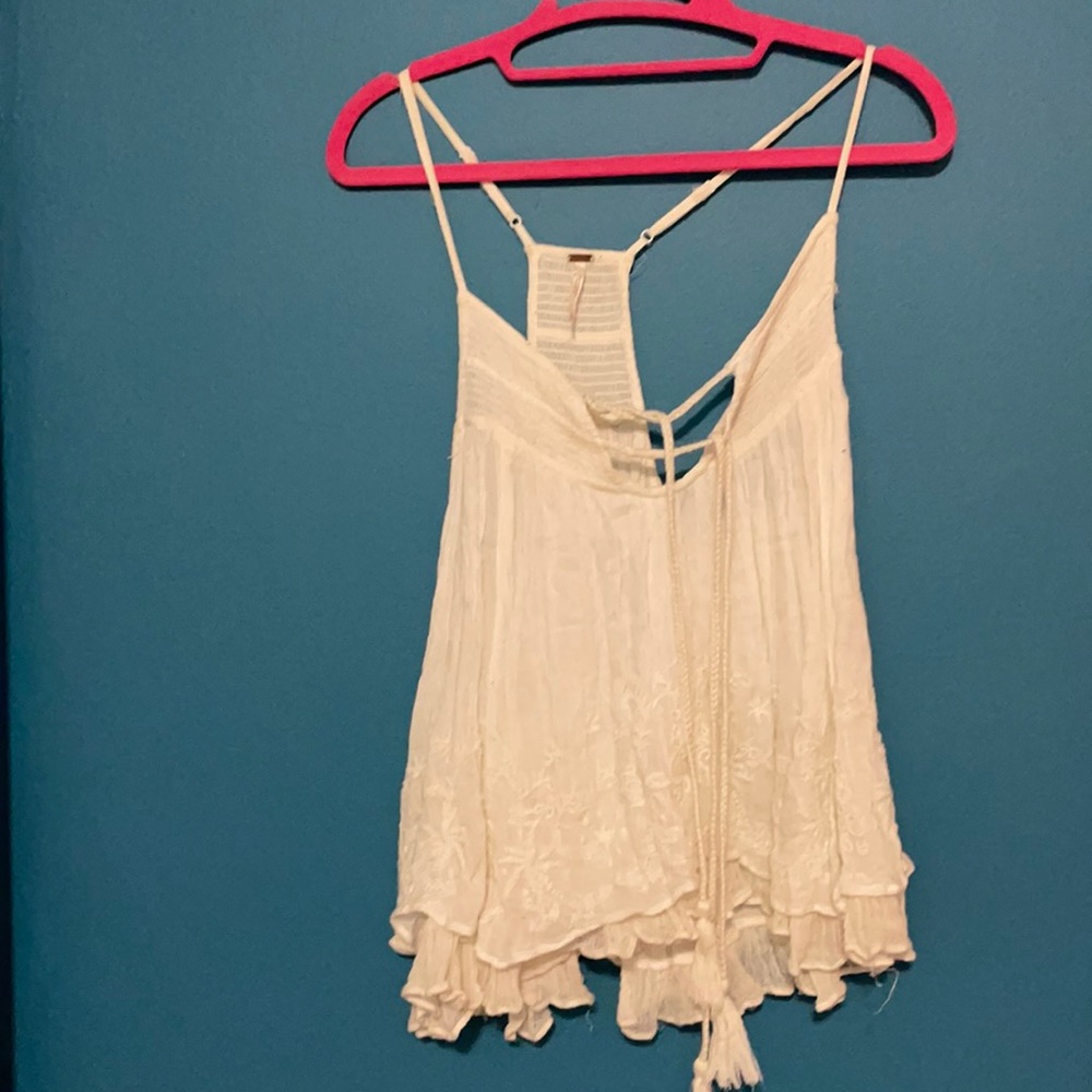 Flowy White Free People Top